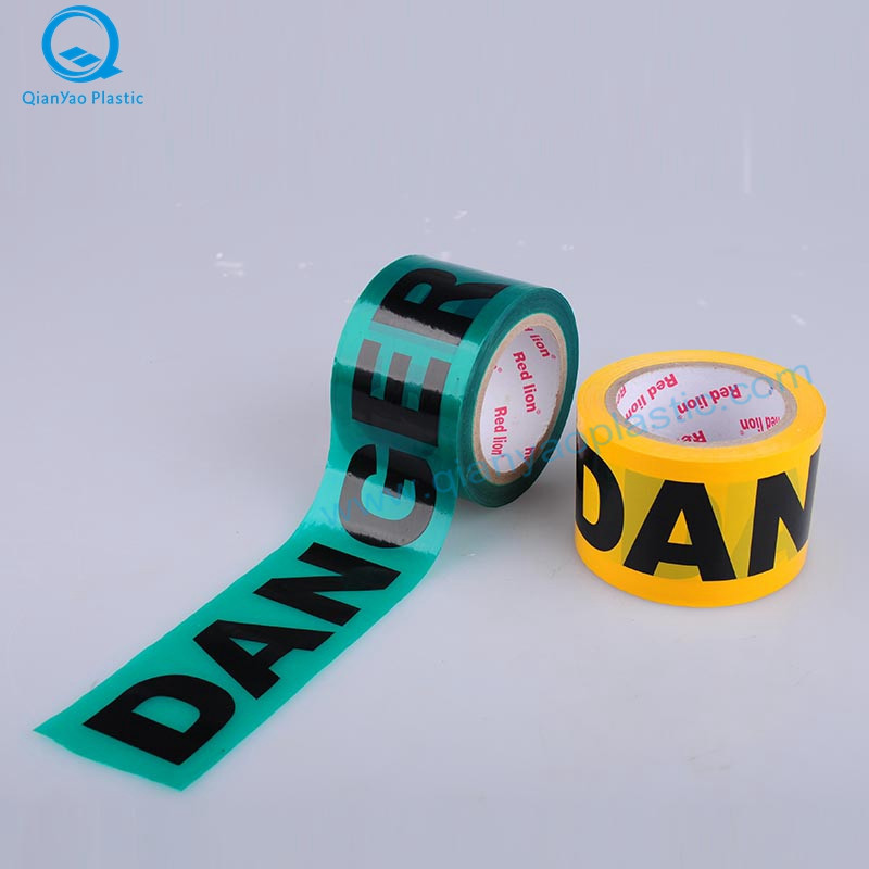 Ruban de barricade DANGER rouge / jaune / bleu, Ruban de barrière DANGER vert