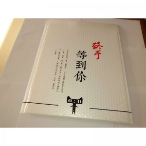 Le poly mailer d'enveloppe faite sur commande d'aluminium métallique blanc avec le logo / mailing met en sac le plastique capitonné