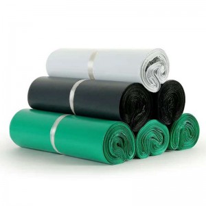 Sac de courrier en plastique poly personnalisé noir mailer express sac d'emballage rose en polyéthylène