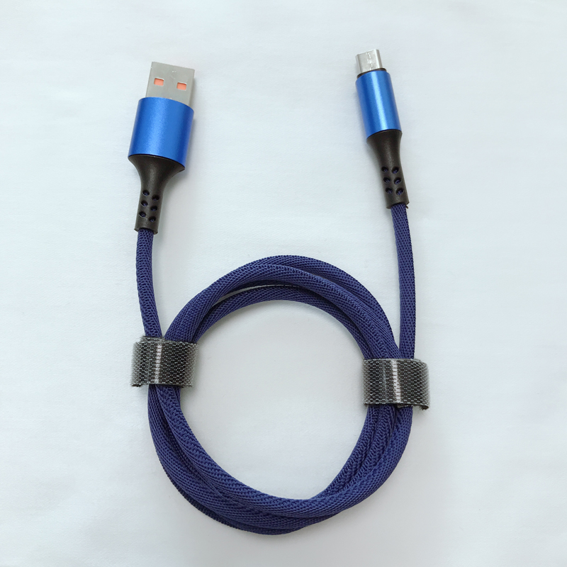 Câble de données micro à USB 2.0 rond tressé à charge rapide pour charge et synchronisation micro USB, type C, iPhone