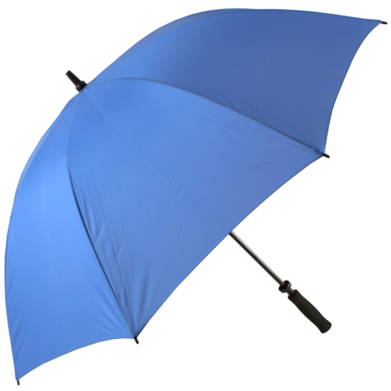 2019 meilleur vente coupe-vent en fibre de verre cadre pongé tissu manuel ouvrir golf parapluie