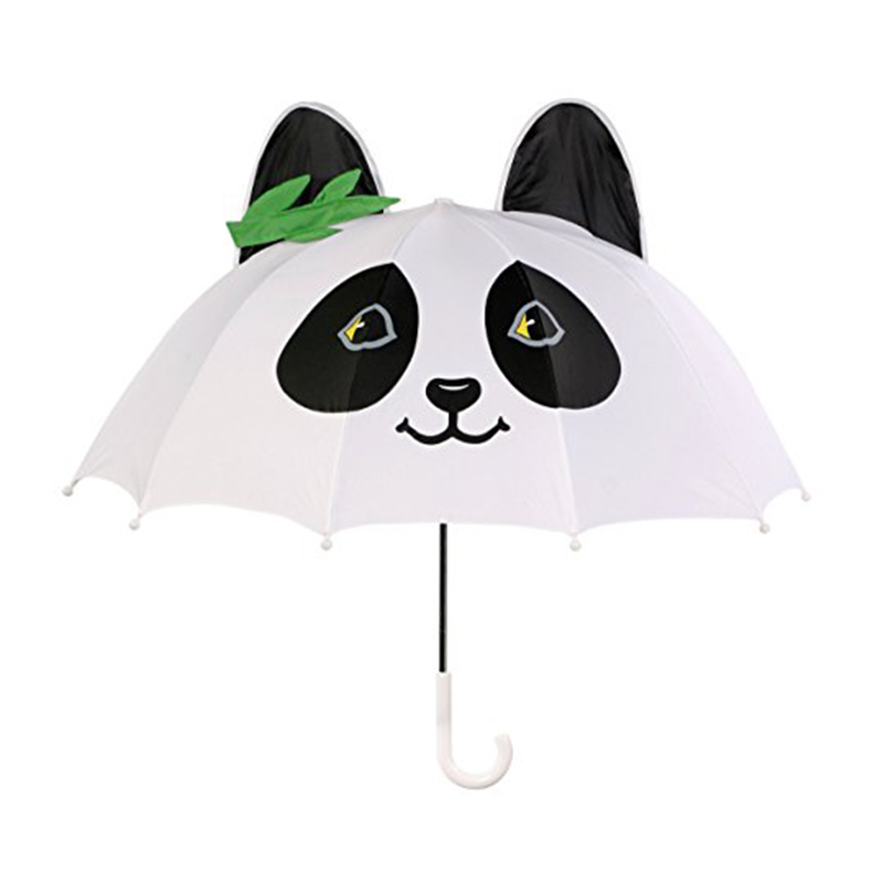 17 pouces sûr tissu auto pongee ouvrir petits enfants favorables cadeau parapluie panda facile à transporter