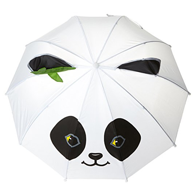 17 pouces sûr tissu auto pongee ouvrir petits enfants favorables cadeau parapluie panda facile à transporter