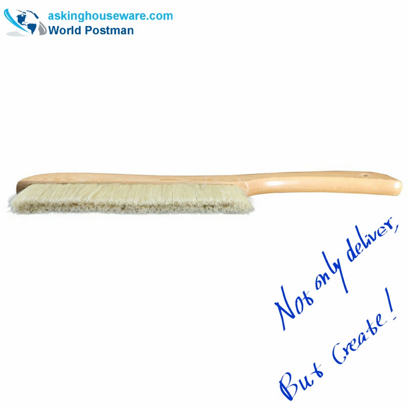 AK93258 Brosse à poussière pour soies douces, manche en bois