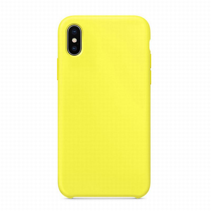 Coque souple pour iPhone x, coque antichoc en caoutchouc silicone pour couverture de téléphone en silicone liquide x