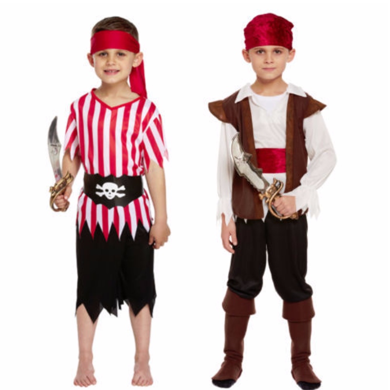 Costume De Pirate Pour Enfants Garçons Semaine Du Livre Des Caraïbes Jour Costume Déguisement Halloween