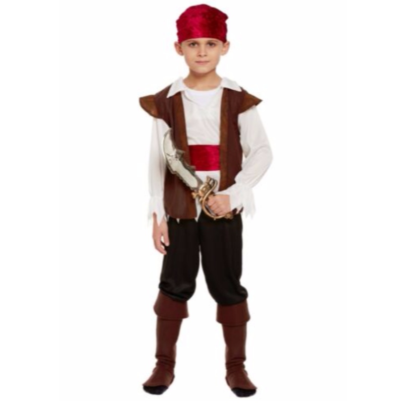 Costume De Pirate Pour Enfants Garçons Semaine Du Livre Des Caraïbes Jour Costume Déguisement Halloween