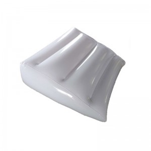 Oreiller de coussin de lit gonflable triangle blanc