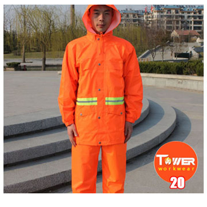 Vêtements de travail haute visibilité rouge fluorescent
