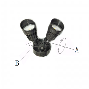Lumières extérieures de capteur de mouvement de sécurité de LED