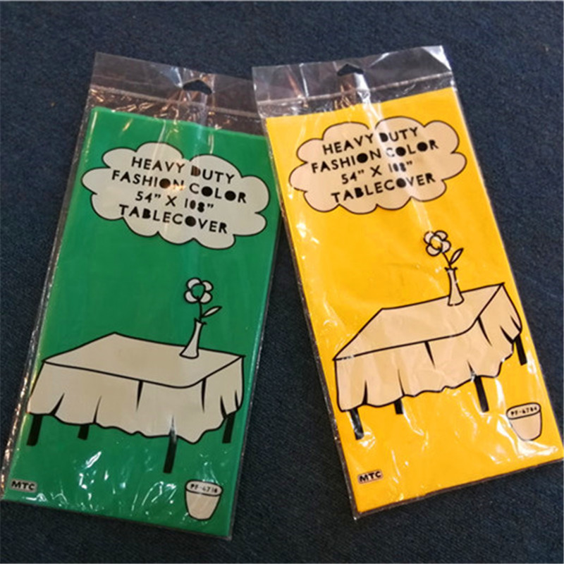 Nappe en plastique jetable de restaurant rond / rectangle nappes de cadeaux de vacances
