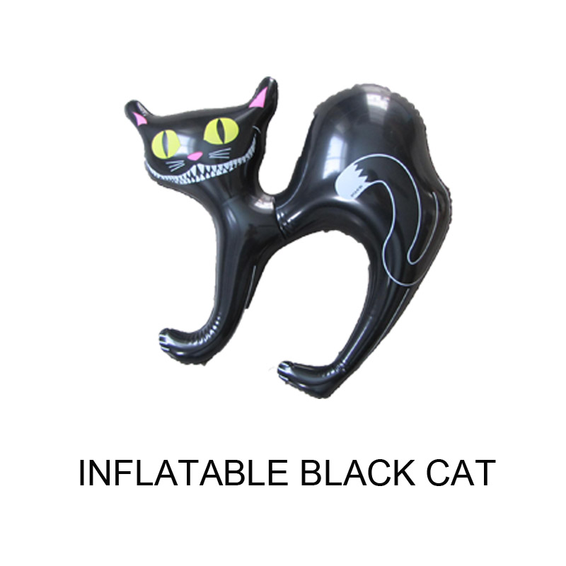 Accessoires gonflables de décorations d'Halloween Black Cat