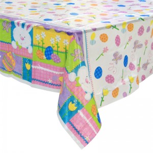 Tapis de table de nappe de PVC de type carré et rond imperméables de décoration à la maison