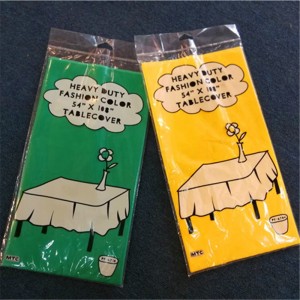 Nappe en PE couleur PE PE nappe 18 couleurs nappe pour la maison et extérieur Tapis de pique-nique