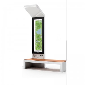 Banc de rue de boîte à lampe de publicité d'éclairage solaire extérieur