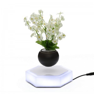 360 spining lévitation magnétique flottant air bonsaï planteur arbre pot