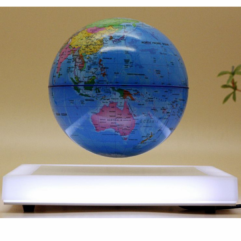 Globe tournant 360 à lévitation magnétique PA-0716-G flottant 6inch 8inch globe