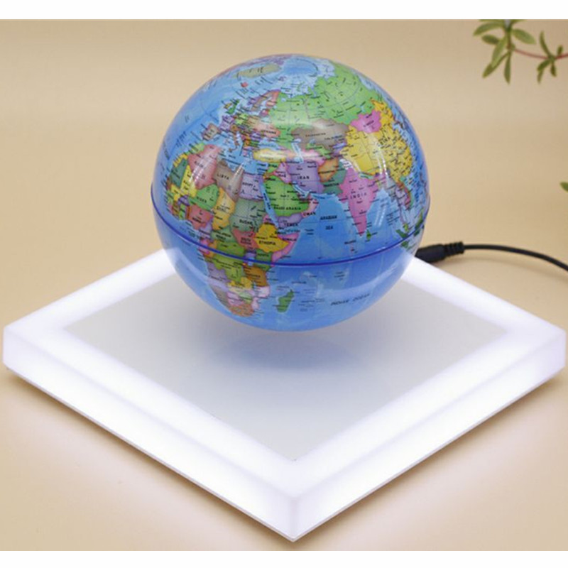 Globe tournant 360 à lévitation magnétique PA-0716-G flottant 6inch 8inch globe