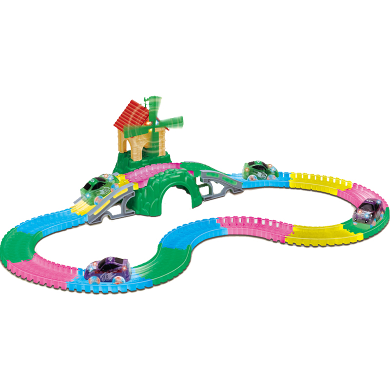 Voie ferrée rougeoyante - Jouets de piste