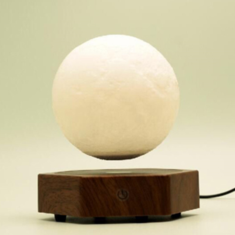 nouveau socle en bois lévitation magnétique lévitation lune PA-1008 lampe de lune flottante