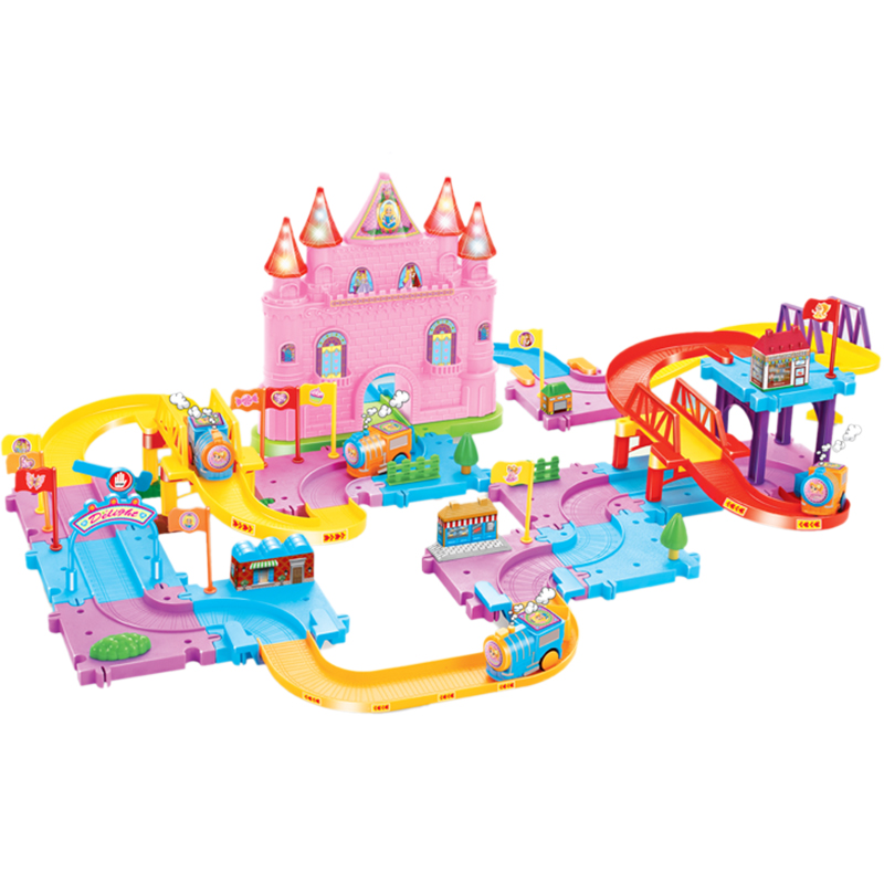 Voie de train du château de rêve - Jouets de piste