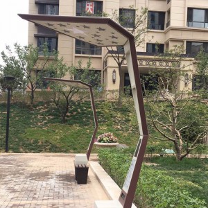 Chargeur mobile pour banc solaire de siège solaire de pôle de publicité Ourdoor