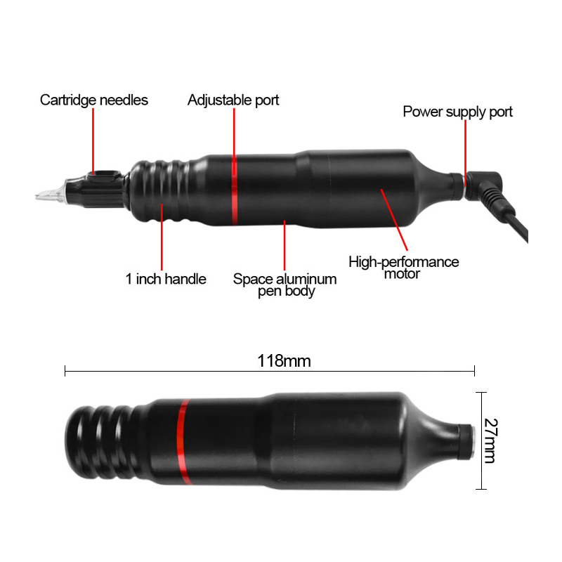 Maquillage Tattoo Pen Permanent Maquillage Permanent Lèvre Sourcils Eyeliner Microblading Forte Puissance Pour Alimentation Avec Aiguilles De Tatouage