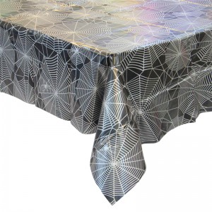 Nappe de couleur noire Nappe de fête d'Halloween