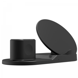 KPS-9302HC 3in1 qi rapide 10W montre smartphone écouteur chargeur de bureau sans fil