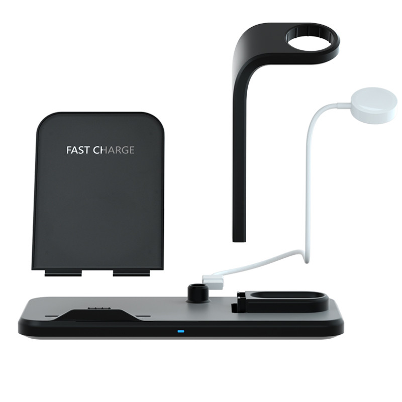 KPS-9303HC Chargeur sans fil pour téléphone 3in1 rapide 10W Qi personnalisé pour Iwatch et airpods