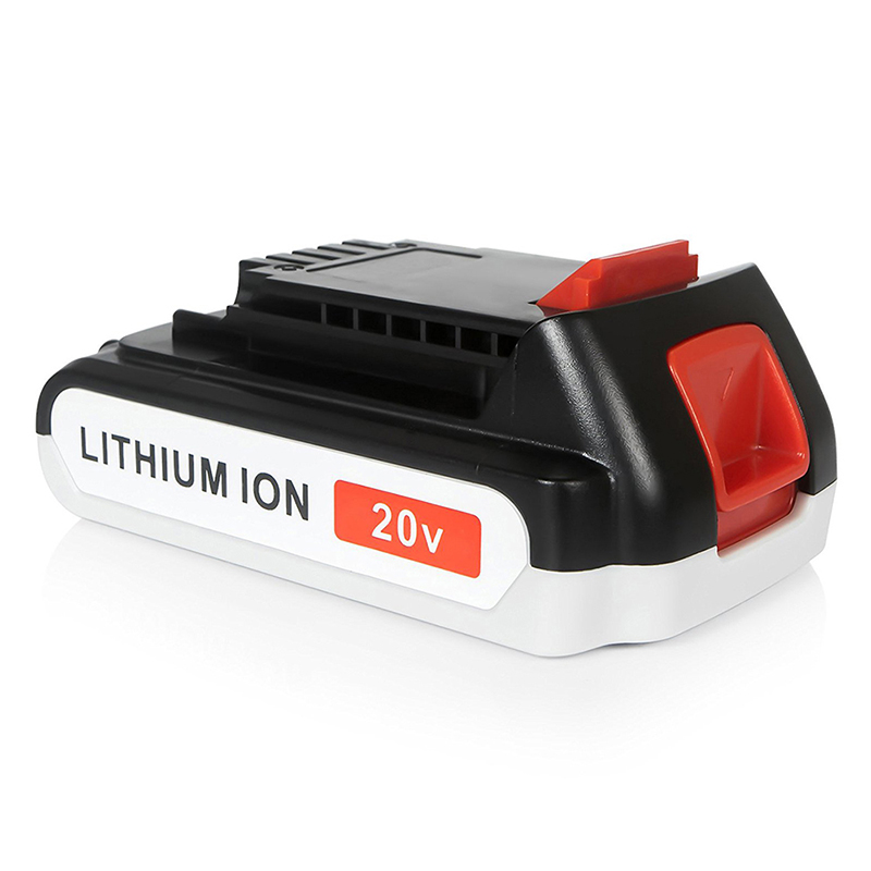 Batteries d'outils de remplacement sans fil Li-ion 1500mAh 20V pour Black u0026 Decker LB20, LBX20, LBX4020, LB2X4020