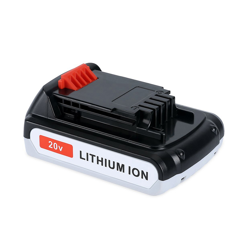 Batteries d'outils de remplacement sans fil Li-ion 1500mAh 20V pour Black u0026 Decker LB20, LBX20, LBX4020, LB2X4020