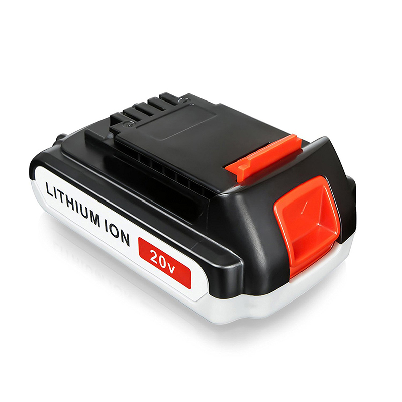 Batteries de remplacement sans fil Li-ion 2000mAh 20V pour Black u0026 Decker LB20, LBX20, LBX4020, LB2X4020