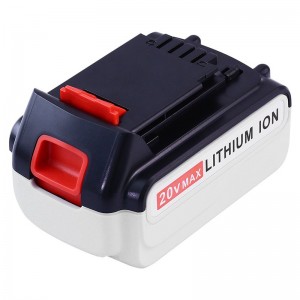 Batteries Li-ion de remplacement 20V 3000mAh pour perceuses électriques Black \u0026 Decker LB20, LBX20, LBX4020, LB2X4020
