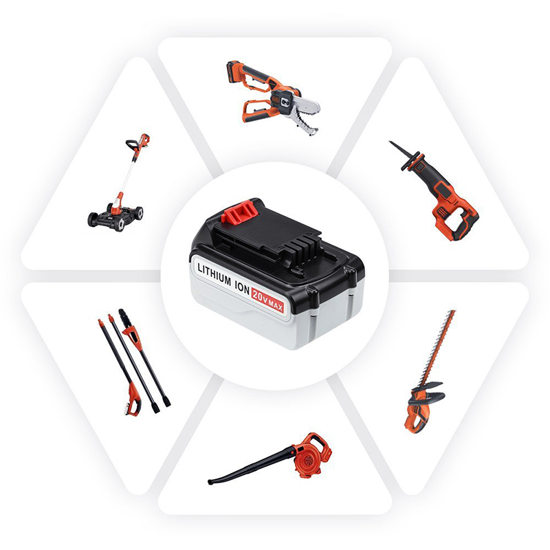 Batteries Li-ion de remplacement 20V 3000mAh pour perceuses électriques Black u0026 Decker LB20, LBX20, LBX4020, LB2X4020