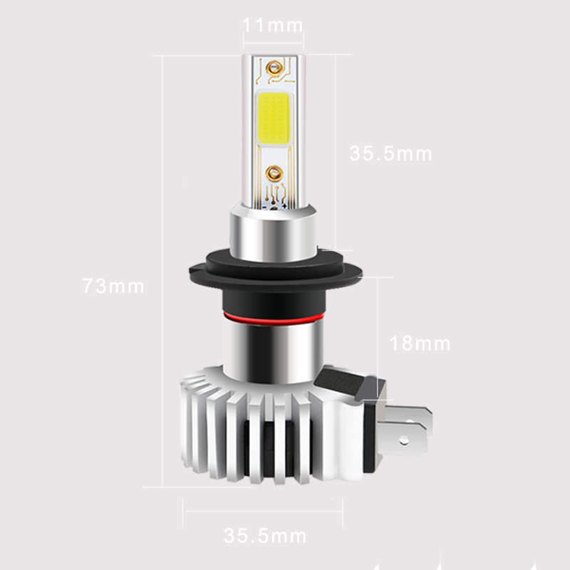 2019 tout en un nouveau design auto H7 haute puissance led phare ampoules h7 voiture led antibrouillard