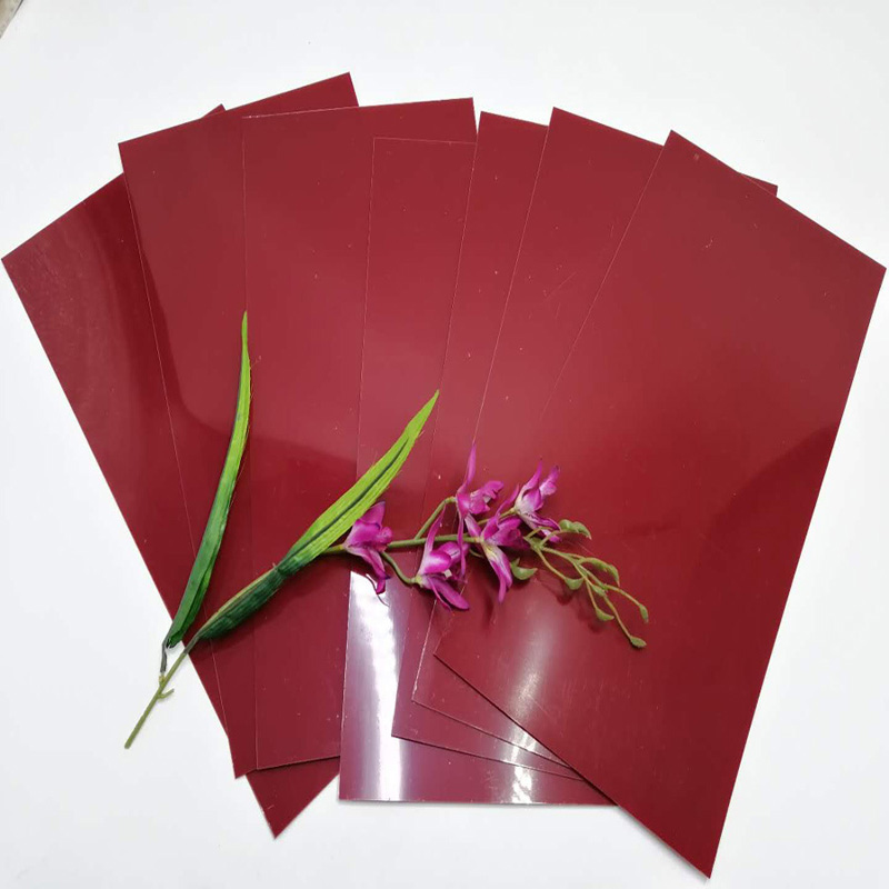 Feuille chaude de film en plastique d'ANIMAL FAMILIER de polyester de rose de vente chaude 350 microns pour la décoration de panneaux de mur