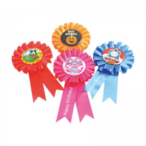 Ruban Badge Fête d'anniversaire Fête des mères Utilisez un badge avec goupille de sécurité