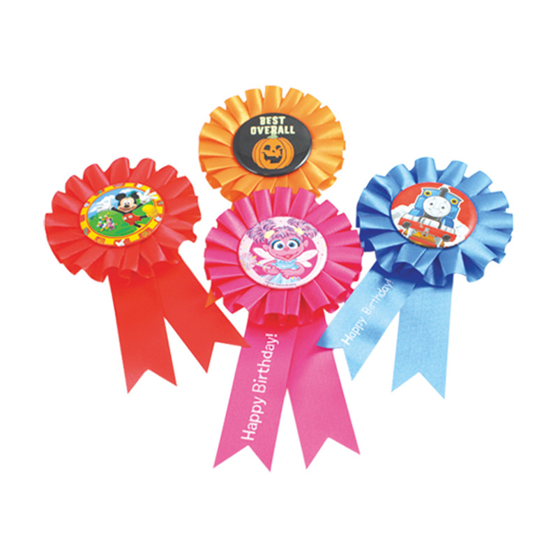Ruban Badge Fête d'anniversaire Fête des mères Utilisez un badge avec goupille de sécurité