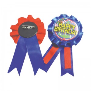 Ruban Badge Fête d'anniversaire Fête des mères Utilisez un badge avec goupille de sécurité