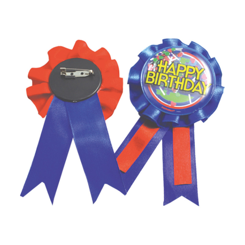 Ruban Badge Fête d'anniversaire Fête des mères Utilisez un badge avec goupille de sécurité