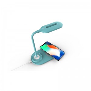 QI 10W rapide chargeur multifonctionnel de meubles 2in1 sans fil avec lampe KPS-9002