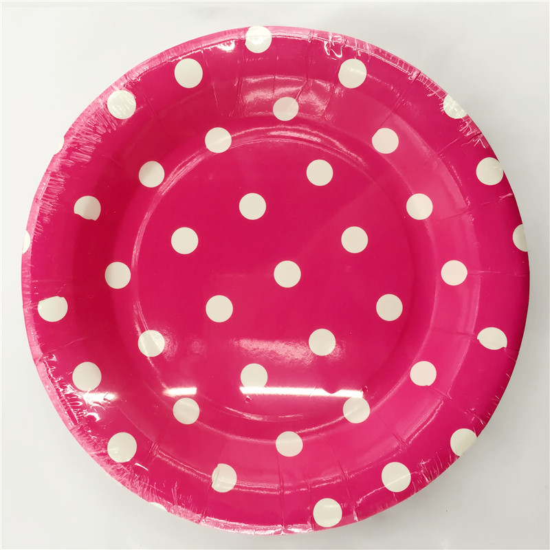 Serviette en plastique jetable de plat de dîner de vaisselle de fête d'anniversaire