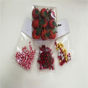 Accessoires de noël bâton de marche rouge décoration pour la fête