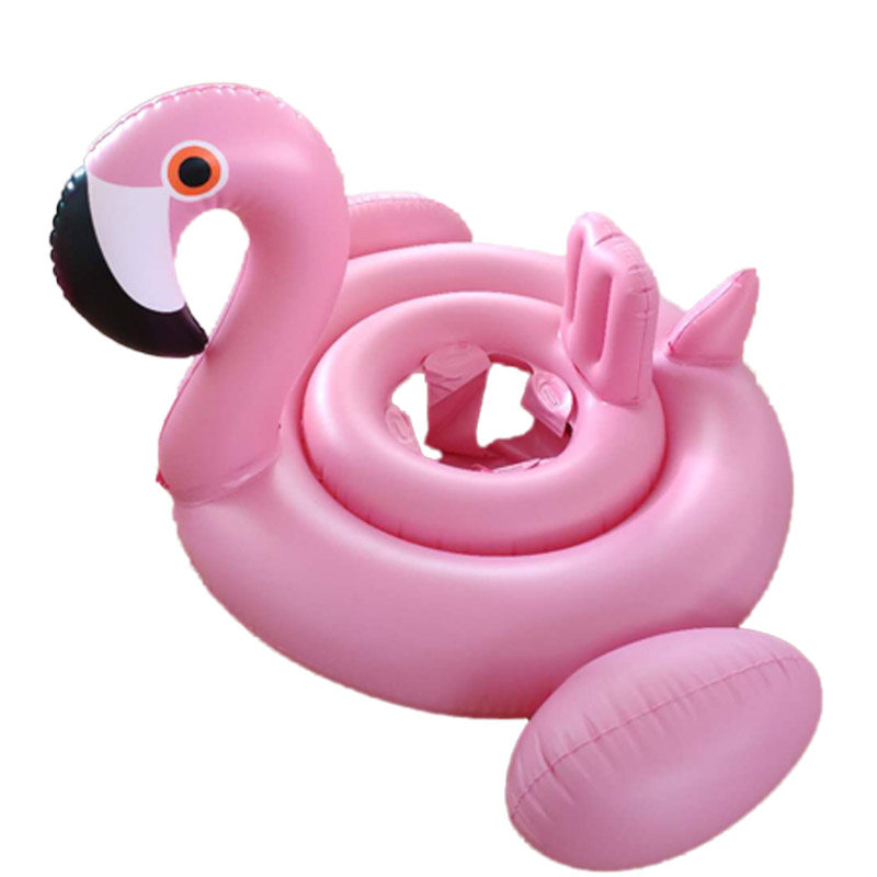 Flotteur gonflable pour piscine avec siège Flamingo pour bébé