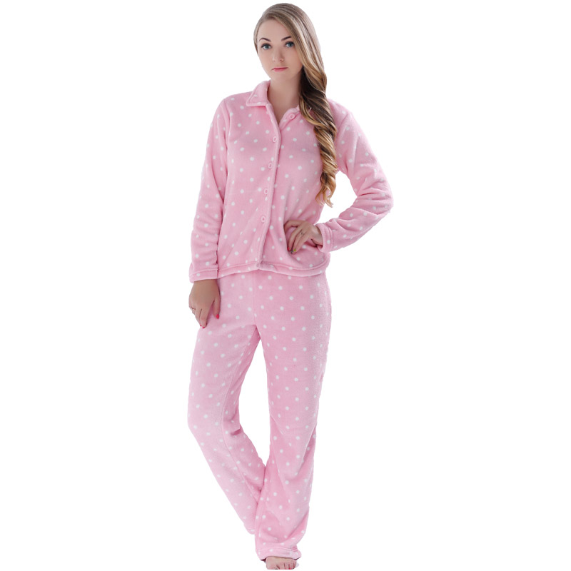 Pyjama Adulte Imprimé Polaire Femme