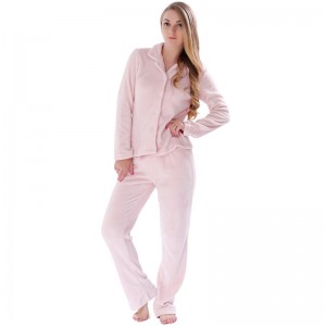 Pyjama adulte en polaire corail pour femme