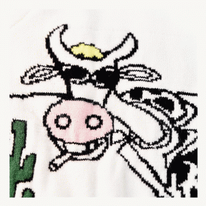 Nouvelle arrivée laine épais hiver chaud pull ordinateur tricoté fumer vache pull