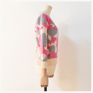 Style coréen mélange de laine épaisse chaude et chaude pull en tricot