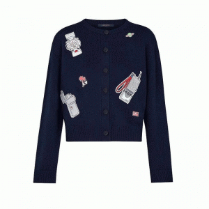 Cardigan tricoté pour femmes Pull Unique Badges